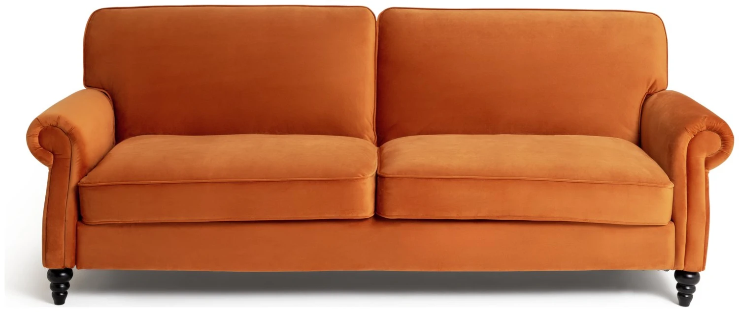 Habitat Joel 3 Seater Fabric Clic Clac Sofa Bed - Orange Habitat Joel 3 Seater Fabric Clic Clac Sofa Bed - Orange -Habitat Furni Sales 9451801 R Z001A