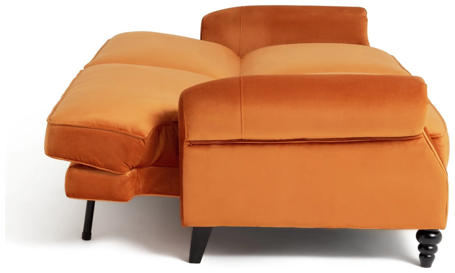 Habitat Joel 3 Seater Fabric Clic Clac Sofa Bed - Orange Habitat Joel 3 Seater Fabric Clic Clac Sofa Bed - Orange -Habitat Furni Sales 9451801 R Z004A