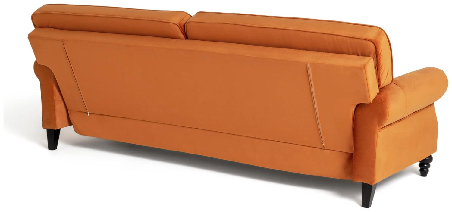 Habitat Joel 3 Seater Fabric Clic Clac Sofa Bed - Orange Habitat Joel 3 Seater Fabric Clic Clac Sofa Bed - Orange -Habitat Furni Sales 9451801 R Z006A