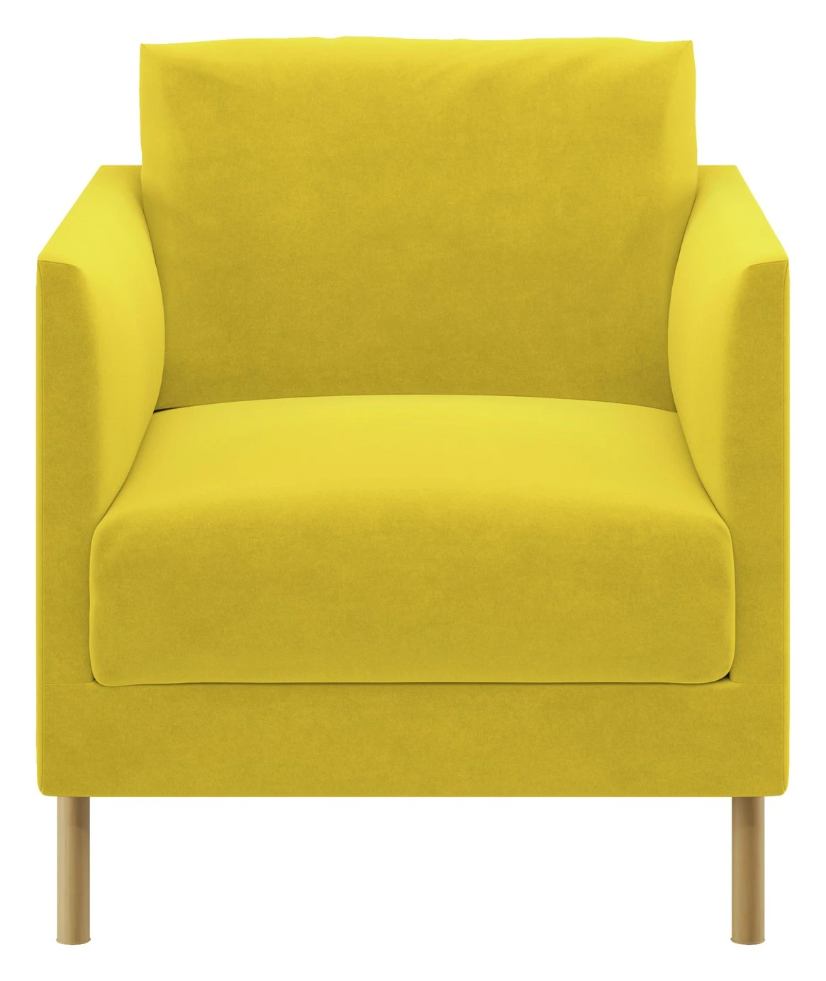 Habitat Hyde Velvet Armchair - Yellow Habitat Hyde Velvet Armchair - Yellow -Habitat Furni Sales 9452013 R Z001A