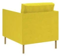 Habitat Hyde Velvet Armchair - Yellow 2 Habitat Hyde Velvet Armchair - Yellow -Habitat Furni Sales 9452013 R Z003A