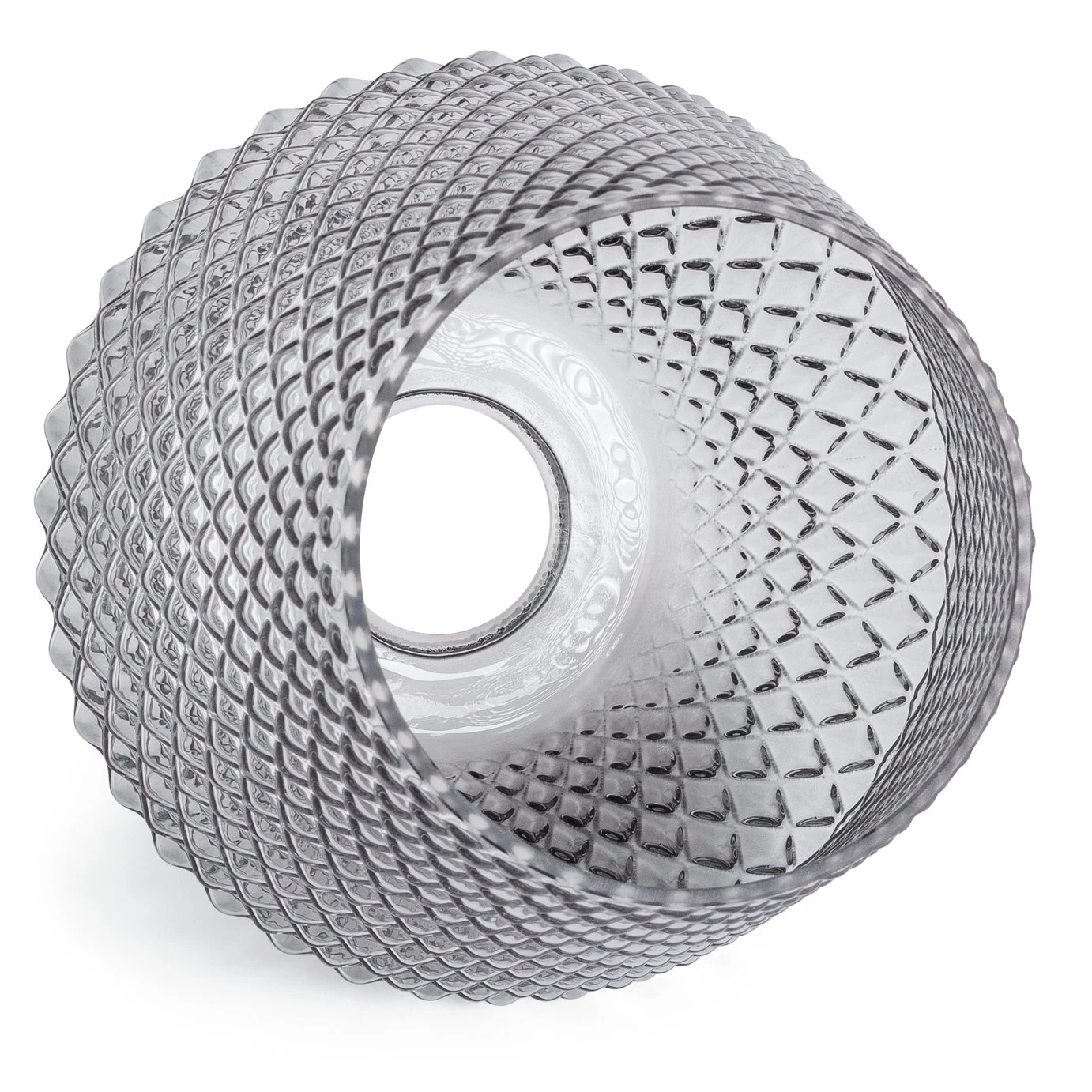 Habitat Nubia Faceted Glass Shade - Smoke Grey Habitat Nubia Faceted Glass Shade - Smoke Grey -Habitat Furni Sales 9453957 R Z003A