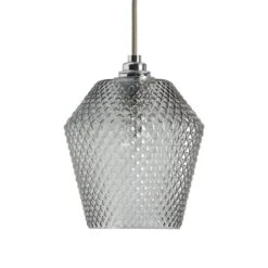 Habitat Nubia Faceted Glass Shade - Smoke Grey 6 Habitat Nubia Faceted Glass Shade - Smoke Grey -Habitat Furni Sales 9453957 R Z007A