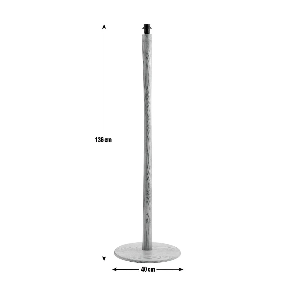 Habitat Pole Floor Lamp Base Only - Oak Habitat Pole Floor Lamp Base Only - Oak -Habitat Furni Sales 9456033 R E001