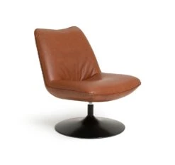 Habitat Nanna Faux Leather Swivel Chair - Tan -Habitat Furni Sales 9466047 R Z004A