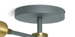 Habitat Tay 4 Light Flush To Ceiling Light - Grey & Brass 3 Habitat Tay 4 Light Flush To Ceiling Light - Grey & Brass -Habitat Furni Sales 9467644 R Z003A