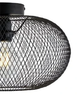 Habitat Tumba Mesh Flush To Ceiling Light - Black -Habitat Furni Sales 9481156 R Z002A