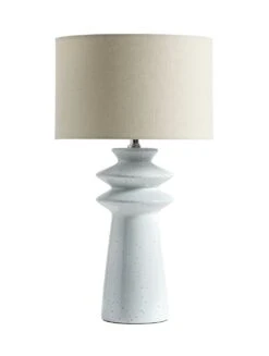 Habitat Astraeus Ceramic Table Lamp - White & Cream -Habitat Furni Sales 9481307 R Z007A