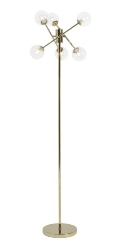 Habitat Glam 6 Light Glass Floor Lamp – Gold -Habitat Furni Sales 9487916 R Z008A