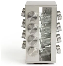 Habitat 16 Jar Stainless Steel Revolving Spice Rack -Habitat Furni Sales 9491153 R Z002A