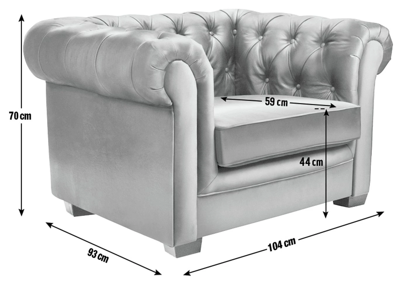 Habitat Chesterfield Velvet Armchair - Green Habitat Chesterfield Velvet Armchair - Green -Habitat Furni Sales 9491641 R E001