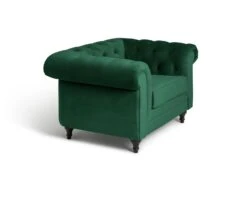 Habitat Chesterfield Velvet Armchair - Green 5 Habitat Chesterfield Velvet Armchair - Green -Habitat Furni Sales 9491641 R Z004A