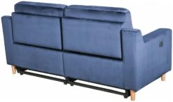 Habitat Emerson Velvet 2 Seater Recliner Sofa - Navy Blue -Habitat Furni Sales 9494318 R Z004A