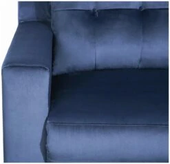 Habitat Emerson Velvet 2 Seater Recliner Sofa - Navy Blue -Habitat Furni Sales 9494318 R Z006A