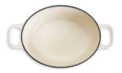 Habitat 4.70 Litre Cast Iron Oval Casserole Dish - Cream 2 Habitat 4.70 Litre Cast Iron Oval Casserole Dish - Cream -Habitat Furni Sales 9499935 R Z002A