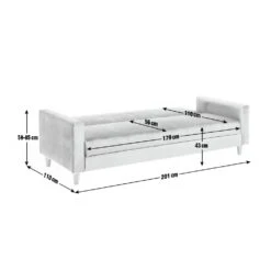 Habitat Brooks Clic Clac Storage Fabric Sofa Bed - Green -Habitat Furni Sales 9504466 R E001