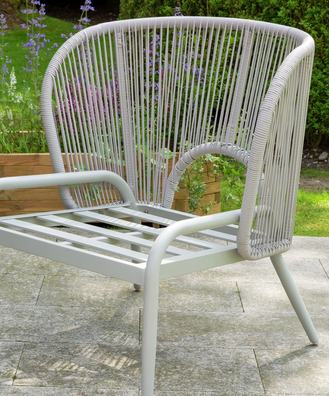 Habitat Riya 4 Seater Cane Effect Garden Sofa Set-Light Grey Habitat Riya 4 Seater Cane Effect Garden Sofa Set-Light Grey -Habitat Furni Sales 9505197 R Z007C