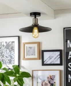 Habitat Pixie Flush To Ceiling Light - Black -Habitat Furni Sales 9505623 R Z002C