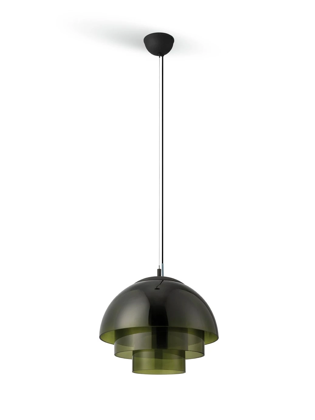 Habitat Zora 3 Tier Glass Pendant Light - Green Habitat Zora 3 Tier Glass Pendant Light - Green -Habitat Furni Sales 9506639 R Z001C