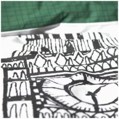 Habitat London Skyline Print Black &White Bedding Set-Single -Habitat Furni Sales 9511026 R Z006A