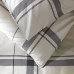Habitat Cotton Yarn Dye Check Cream Bedding Set - Double -Habitat Furni Sales 9511655 R Z003A