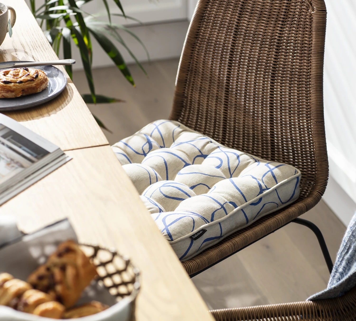 Habitat Mediterranean Pack of 2 Seat Cushion Habitat Mediterranean Pack Of 2 Seat Cushion -Habitat Furni Sales 9512506 R Z001C