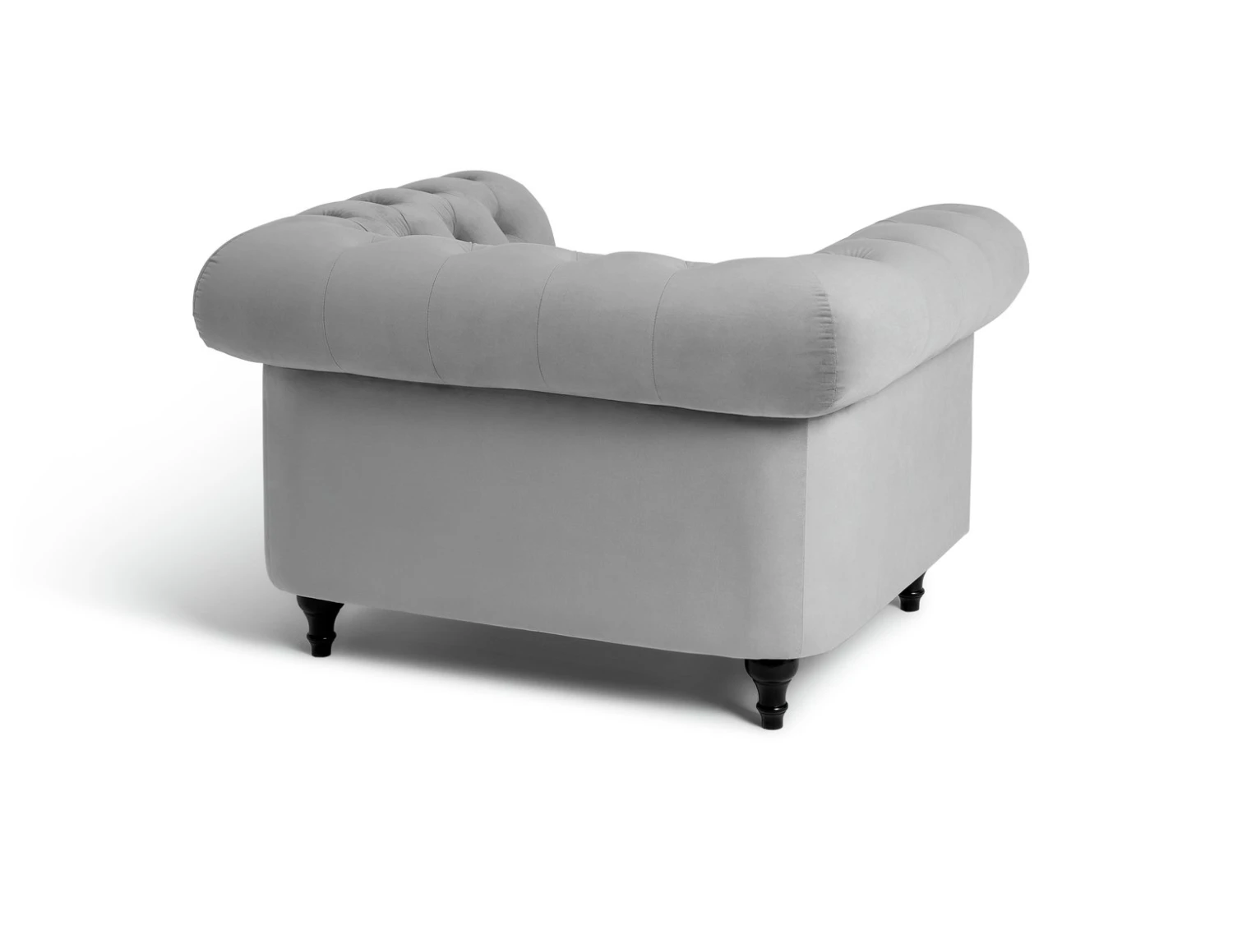 Habitat Chesterfield Velvet Armchair - Light Grey Habitat Chesterfield Velvet Armchair - Light Grey -Habitat Furni Sales 9513402 R Z003A