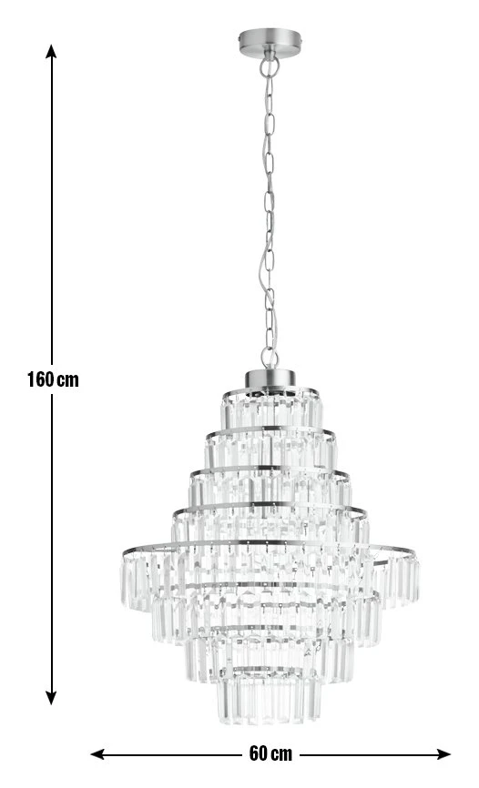 Habitat Presley Glass 8 Tier Chandelier - Brass Habitat Presley Glass 8 Tier Chandelier - Brass -Habitat Furni Sales 9514449 R E001