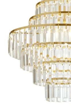 Habitat Presley Glass 8 Tier Chandelier - Brass 3 Habitat Presley Glass 8 Tier Chandelier - Brass -Habitat Furni Sales 9514449 R Z002A