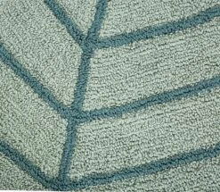 Habitat Kids Leaf Shaped Rug - Green - 80x110cm -Habitat Furni Sales 9517367 R B001