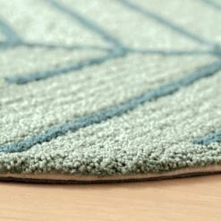 Habitat Kids Leaf Shaped Rug - Green - 80x110cm -Habitat Furni Sales 9517367 R Z002C