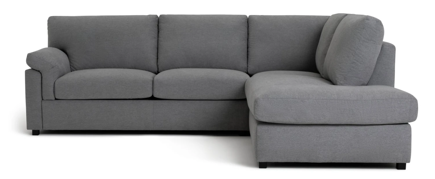Habitat Florence Right Hand Corner Chaise Sofa - Grey Habitat Florence Right Hand Corner Chaise Sofa - Grey -Habitat Furni Sales 9518139 R Z002A