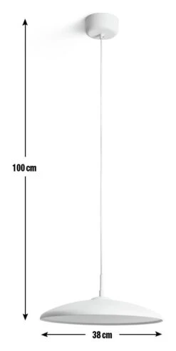 Habitat Pavo Metal LED Pendant Light - White -Habitat Furni Sales 9518971 R E001