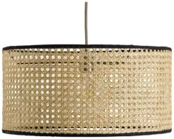 Habitat Ashi Rattan 40cm Shade - Natural & Black -Habitat Furni Sales 9519602 R Z002A