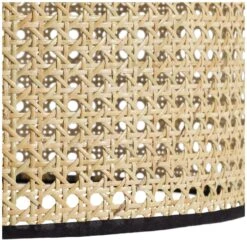 Habitat Ashi Rattan 40cm Shade - Natural & Black -Habitat Furni Sales 9519602 R Z003A