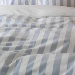 Habitat Stripe Sky Blue & White Bedding Set - Double -Habitat Furni Sales 9520385 R Z003C