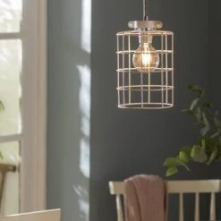 Habitat Cepheus Small Wire Shade - White