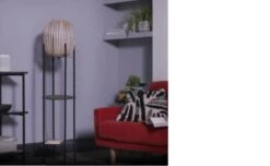 Habitat Aoki Bamboo Shelved Floor Lamp -Habitat Furni Sales 9521700 R Z002C