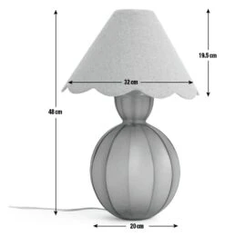 Habitat Estella Glass Table Lamp - Green 3 Habitat Estella Glass Table Lamp - Green -Habitat Furni Sales 9522613 R E001