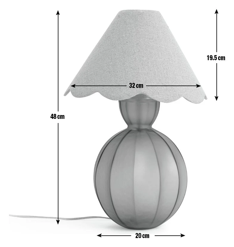 Habitat Estella Glass Table Lamp - Green Habitat Estella Glass Table Lamp - Green -Habitat Furni Sales 9522613 R E001