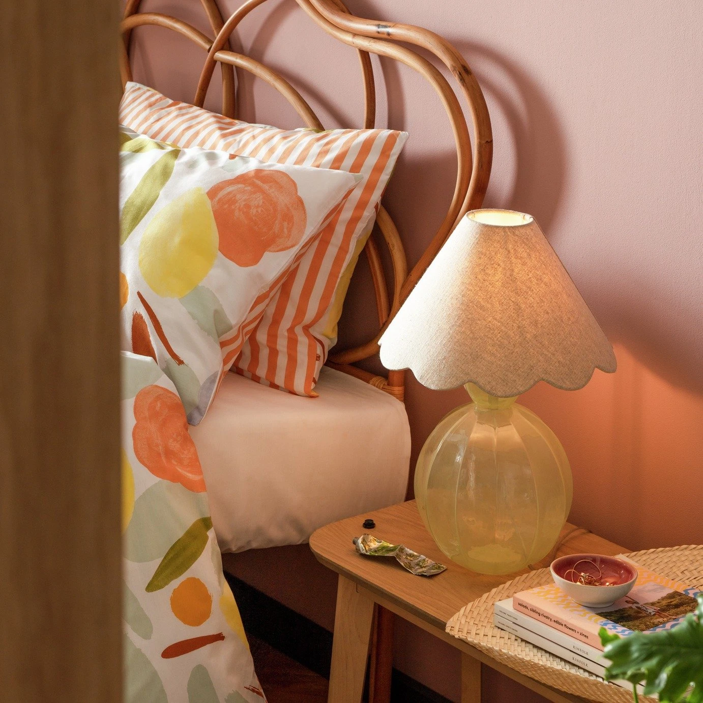 Habitat Estella Glass Table Lamp - Green Habitat Estella Glass Table Lamp - Green -Habitat Furni Sales 9522613 R Z001A