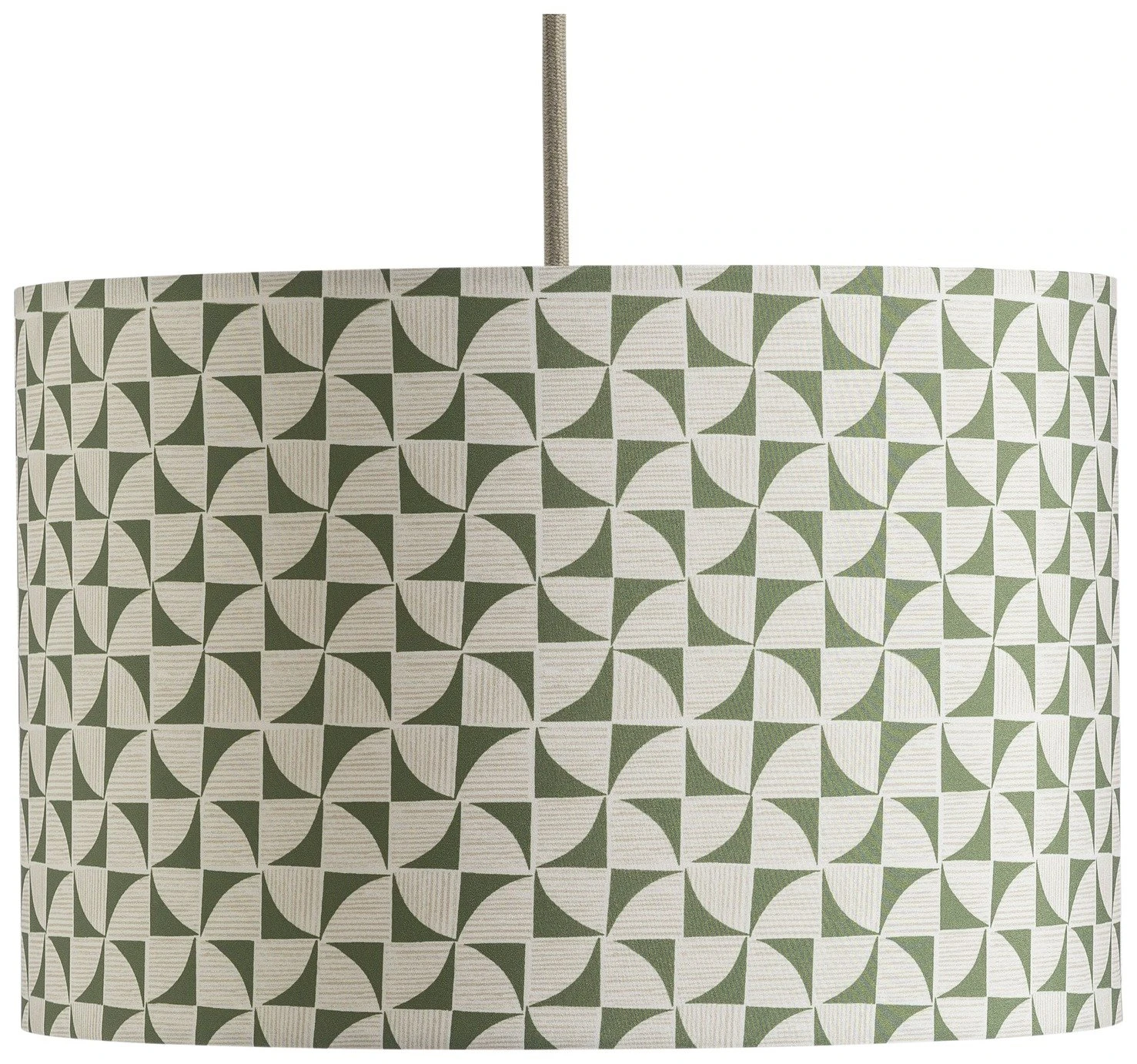 Habitat Cabin Retreat 30cm Block Shade - Green and White Habitat Cabin Retreat 30cm Block Shade - Green And White -Habitat Furni Sales 9523928 R Z001C