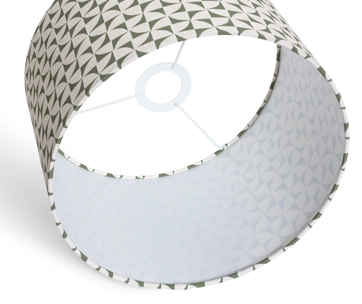 Habitat Cabin Retreat 30cm Block Shade - Green and White Habitat Cabin Retreat 30cm Block Shade - Green And White -Habitat Furni Sales 9523928 R Z003A