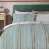 Habitat 180TC Sage Stripe Green Bedding Set - Single