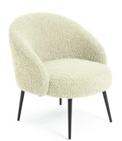 Habitat Ash Boucle Accent Chair - Cream -Habitat Furni Sales 9525380 R Z004A