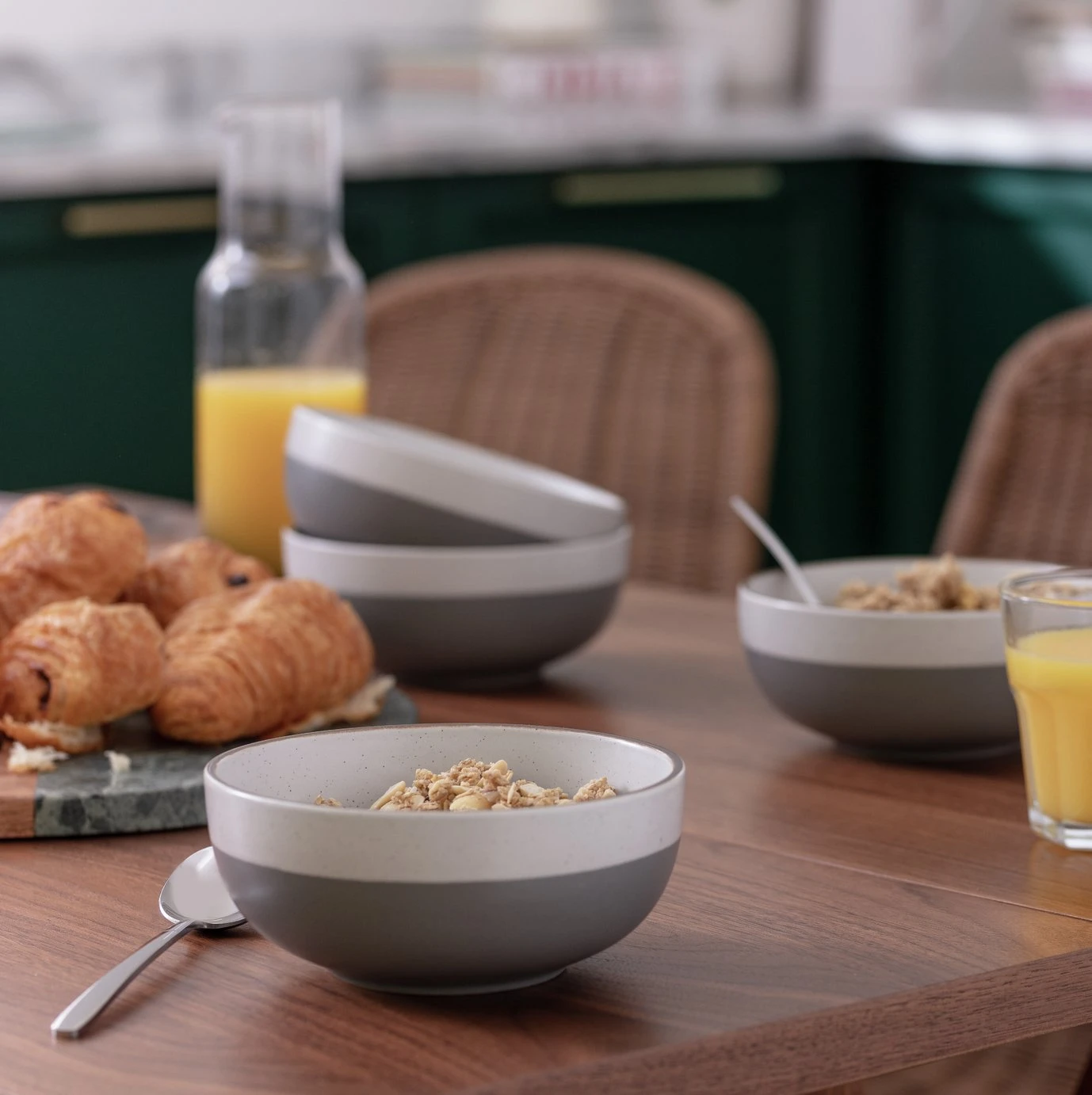 Habitat Speckle Set of 4 Stoneware Cereal Bowl Habitat Speckle Set Of 4 Stoneware Cereal Bowl -Habitat Furni Sales 9528442 R Z001C