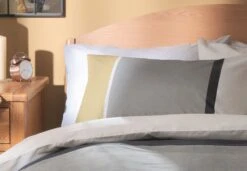 Habitat Country Block Stripe Grey Bedding Set - Single