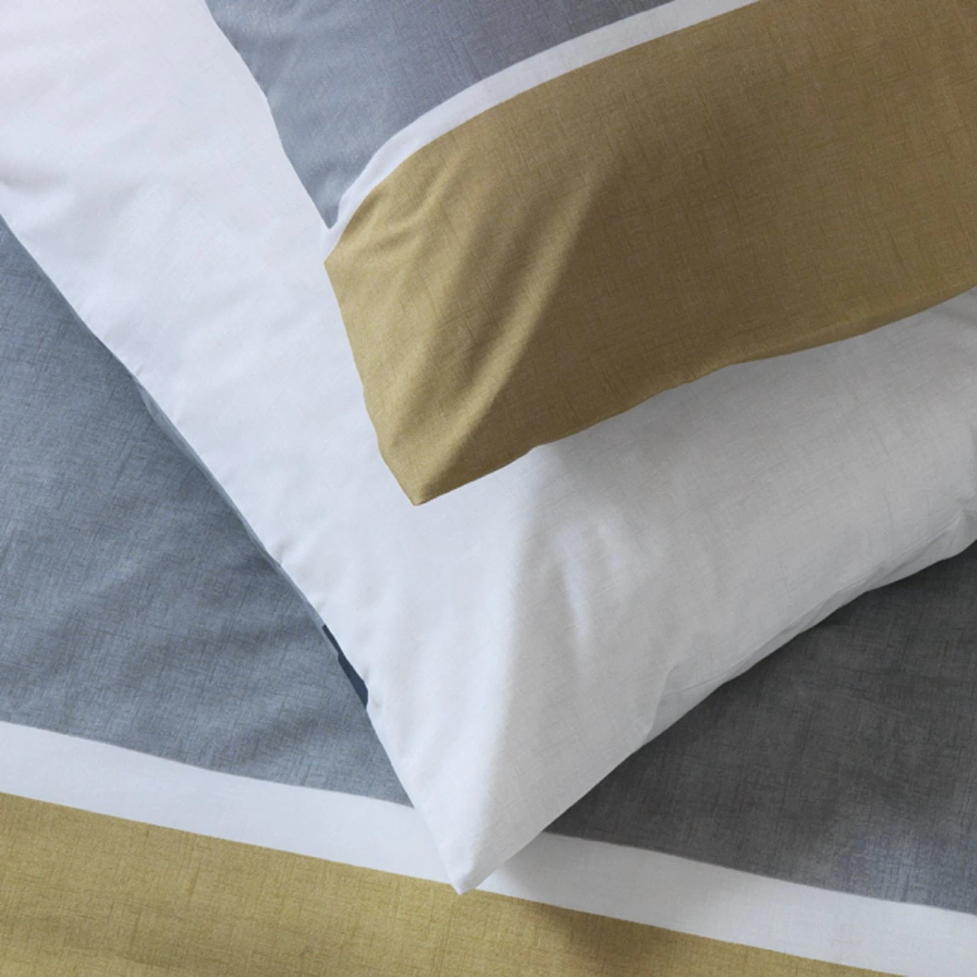 Habitat Country Block Stripe Grey Bedding Set - Single Habitat Country Block Stripe Grey Bedding Set - Single -Habitat Furni Sales 9528741 R Z002C