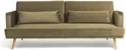Habitat Andy Clic Clac Velvet Sofa Bed - Sage