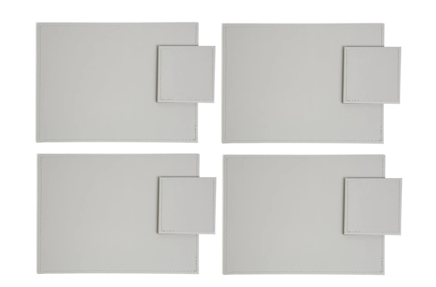 Habitat Faux Leather Set of 4 Placemats and Coasters Set Habitat Faux Leather Set Of 4 Placemats And Coasters Set -Habitat Furni Sales 9531453 R Z001A